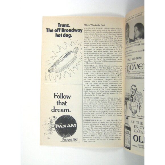 The Sound Of Music Jones Beach Playgram July 1970 Constance Towers King Hewitt - Picture 4 of 5